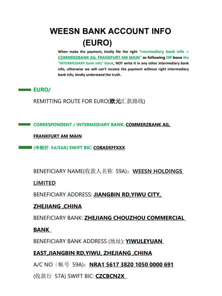 FANSUNG BANK ONE - EURO CURRENCY